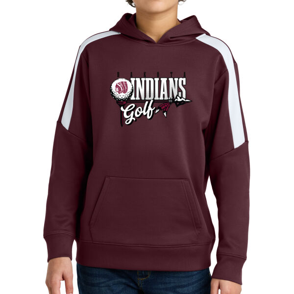 Dakota Golf 2026 Logo 1 - Youth Sport Wick ® Fleece United Pullover Hoodie Thumbnail
