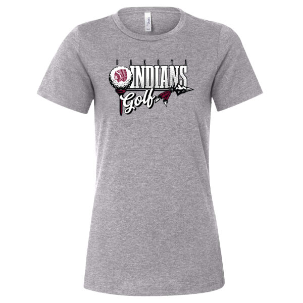 Dakota Golf 2026 Logo 1 - Women’s Relaxed Fit Heather CVC Tee Thumbnail