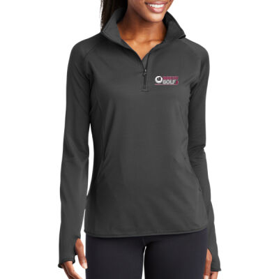Dakota Golf 2026 Logo 2 - Women's Sport Wick ® Stretch 1/4 Zip Pullover Thumbnail